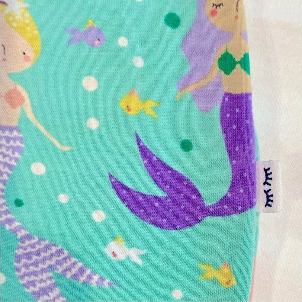 Little Sleepies Mermaid Magic Zippy Girls 12-18M Bamboo Sleeper Footie Pajamas